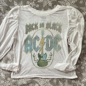 Recycled Karma White Graphic Long Sleeve Tee